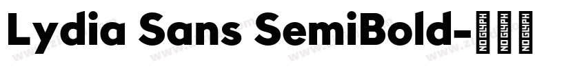 Lydia Sans SemiBold字体转换 Lydia Sans SemiBold字体转换